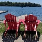 Muskoka Chairs and Boat